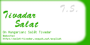 tivadar salat business card
